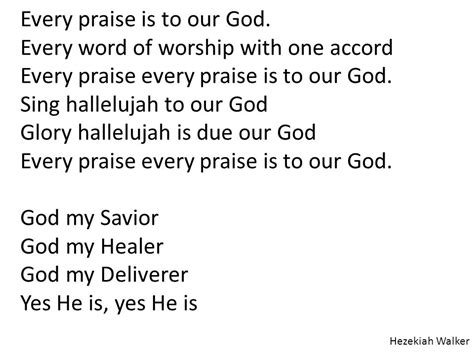 every praise is to our god lyrics|Every Praise Lyrics .